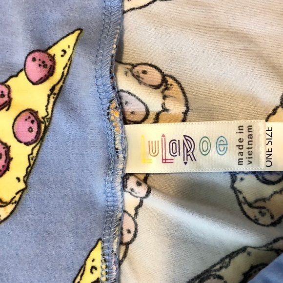 LuLaRoe Pizza Leggings. OS Leggings - Picture 3 of 4